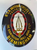 Markenschild B.S.A. Motor Cycles L.