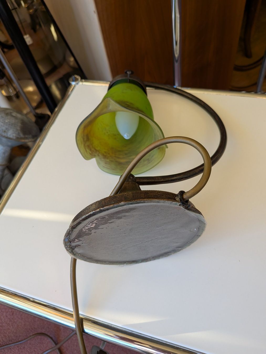 Lampade: Nostalgische Tischleuchte Les verres françaises – Usato da Emmen venduto da Brockofsky 6
