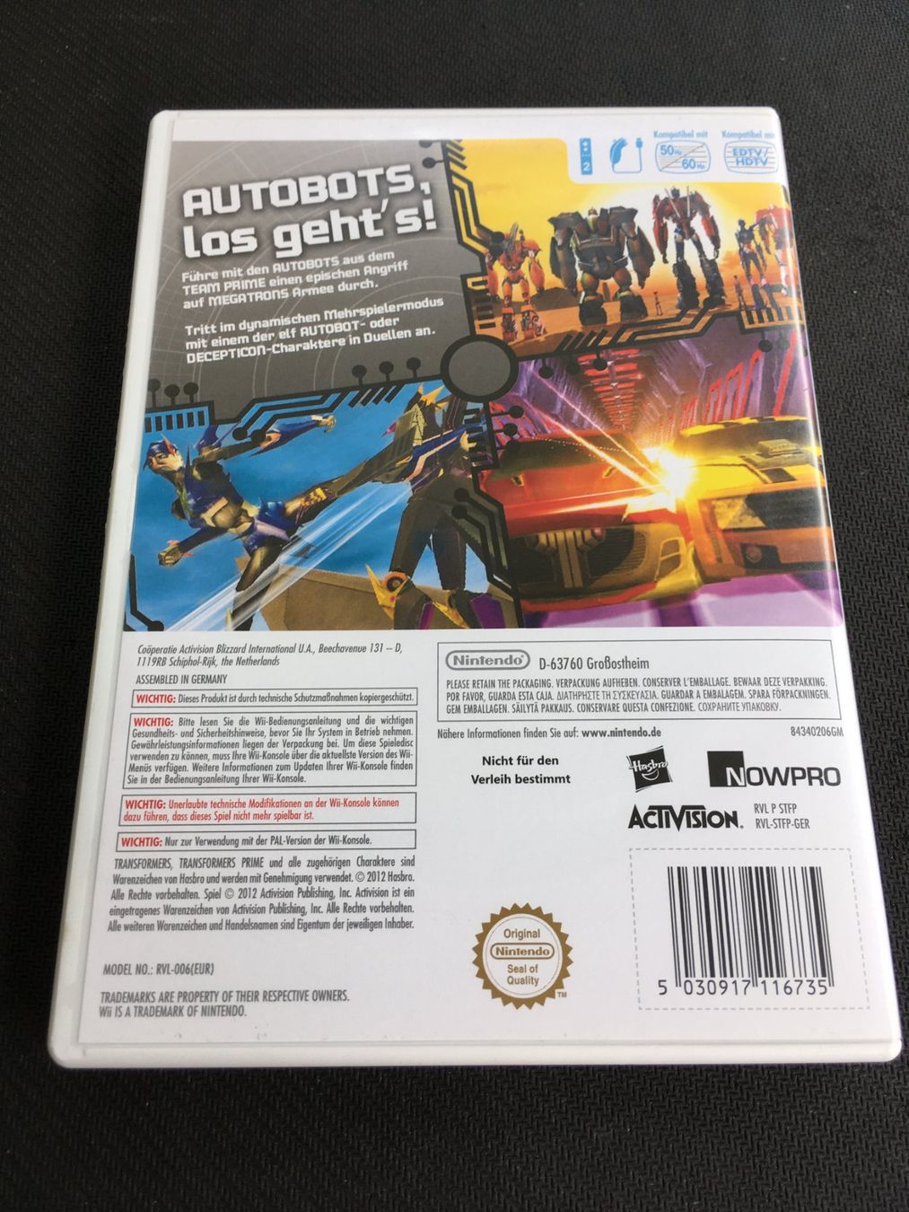 Nintendo Jeux: Transformers Prime das Spiel - Nintendo Wii – D'occasion à St.Gallen par sjosjo 1