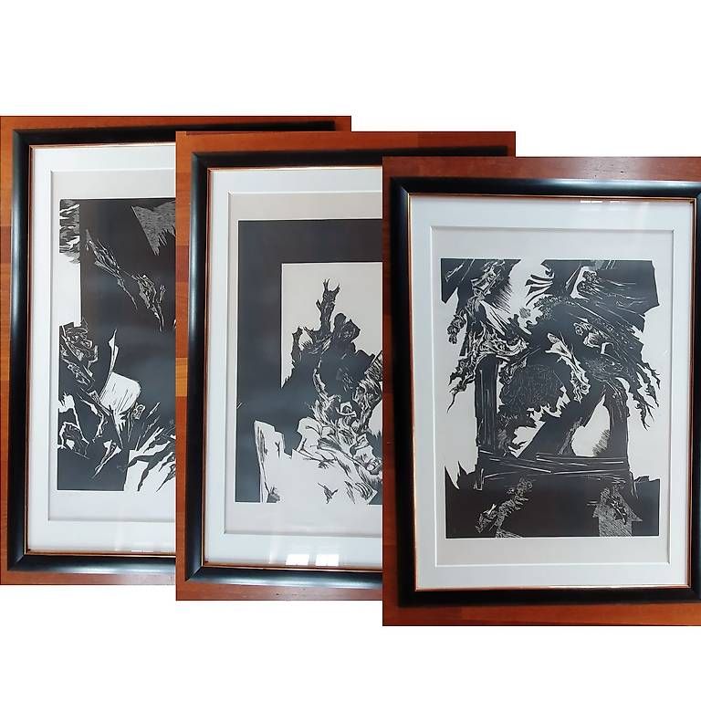 Arts picturaux & lithographies: 3 lithographies Christian Henry – D'occasion à Belmont-sur-Lausanne par Lombert