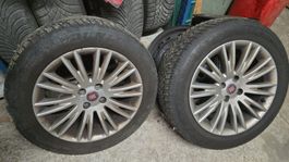 4 Alufelgen mit Winterreifen Dunlop Grösse 205/55 R16 91T