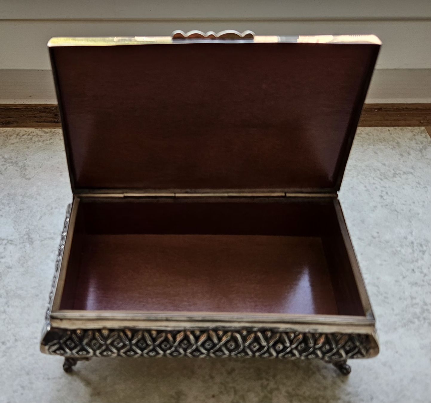 Truhen: Antike Schmuck- oder Cigaretten- Schatulle in Silber 900/000 – Gebraucht aus Greifensee von gre_7lzy 3