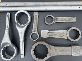1 Set mit 6 Schlagschlüssel/Ringschlüssel gross