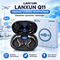 Übersetzer Kopfhörer Echtzeit-Übersetzung, Lanxun Q11 NEU