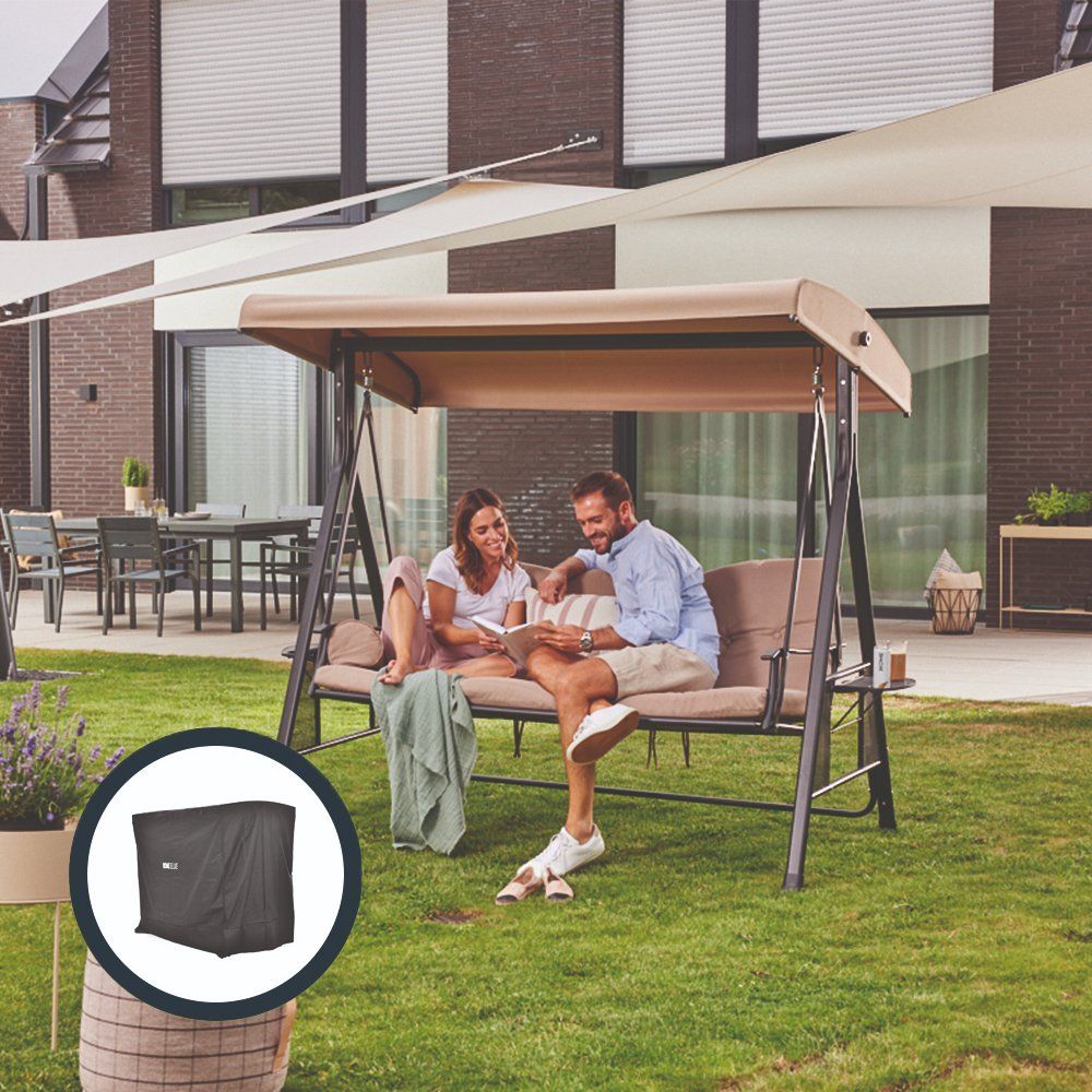 Altre altalene da giardino: 20238 - Hollywoodschaukel SOLO - Beige mit Abdeckung – Nuovo e nell'imballaggio originale da Wallenwil venduto da toesstal-vertrieb