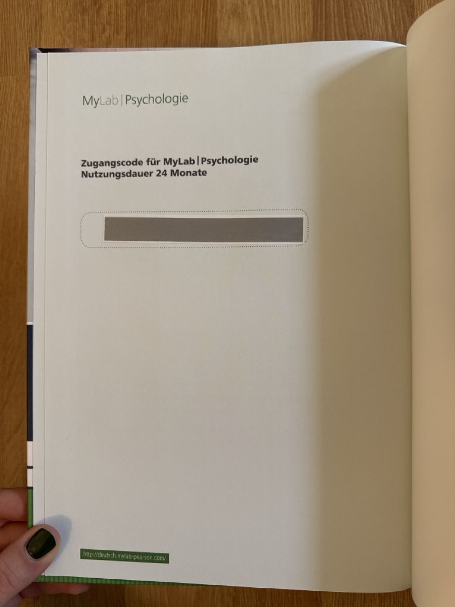 Libri: Pearson Psychologie 21. Auflage inkl. eLearning Code – Nuovo (secondo la descrizione) da Winterthur venduto da nolieboli 2