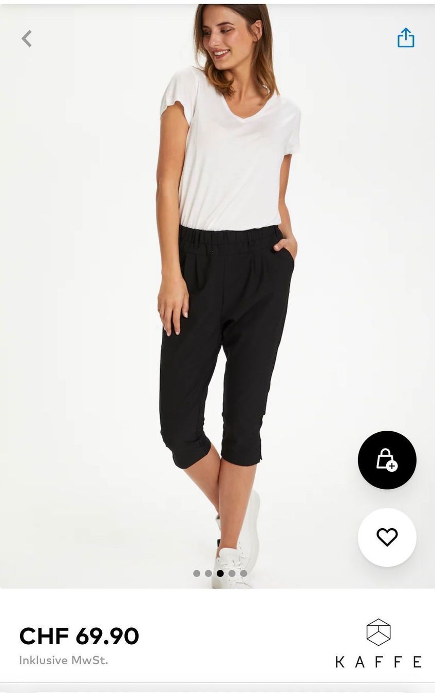 Pantaloni: Kaffe Capri Hose / Kurze Hose, M – Usato da Sax venduto da _Kornblume_