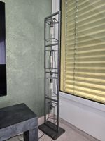 Stehlampe Metall grau 4 Flammen 