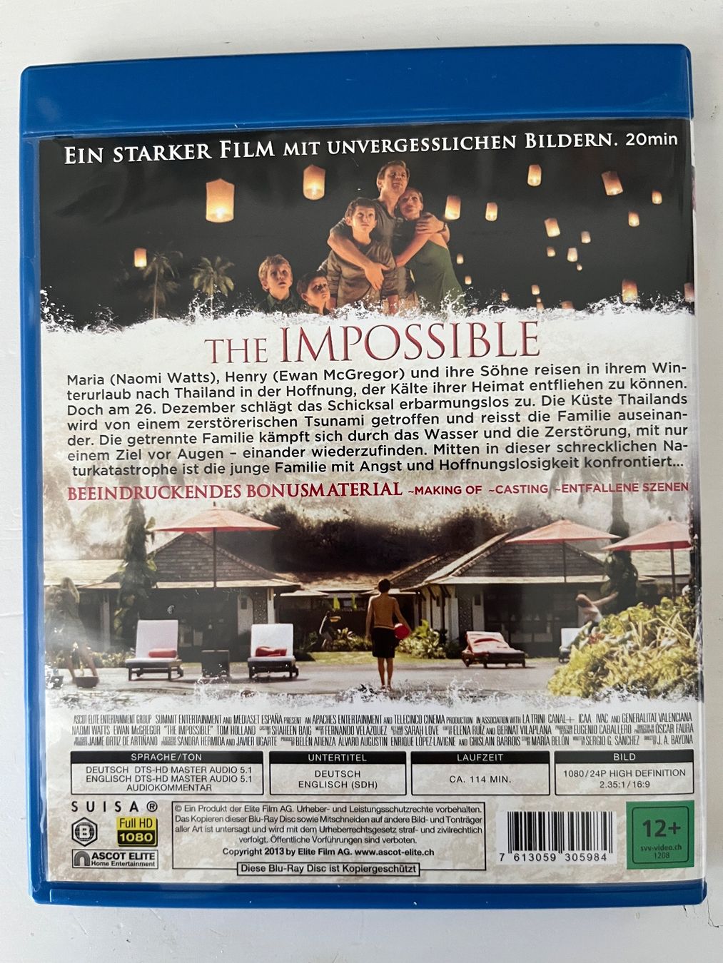 Tutti i DVDs: The Impossible (2013) Blu-ray – Nuovo (secondo la descrizione) da Sierre venduto da black.box 1