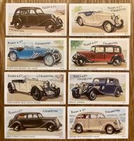 1980 - 8 Vintage MOTOR CARS Sammelbilder England