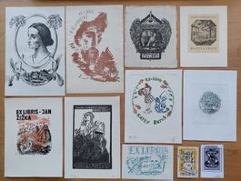 Grosse Sammlung Exlibris verschiedene Künstler (03)