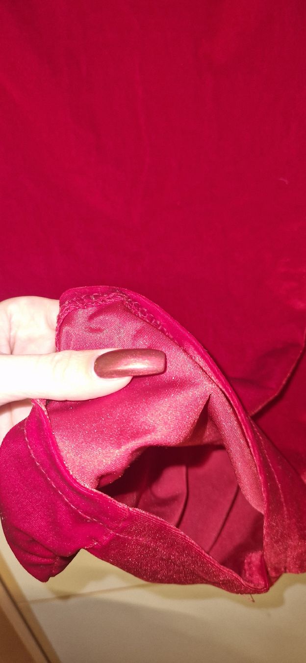 Vestiti: Robe rouge effet velours taille M manches 3/4 – Nuovo (secondo la descrizione) da Versoix venduto da aline_b 4