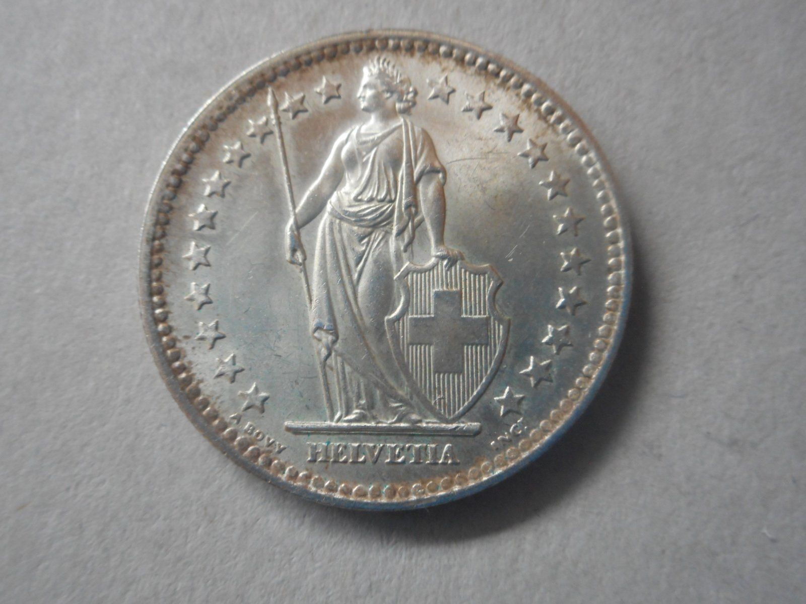 Tutti le monete: 2 Fr. 1948 silber  unz/stzgl – Nuovo (secondo la descrizione) da Kriegstetten venduto da pizlad2010 2