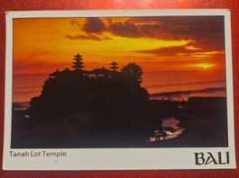 Bali, Tanah Lot Tempel im Sonnenuntergang 1993
