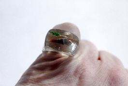 Vintage Space-Age - Ring mit Muschel, Seestern, Seeigel, usw