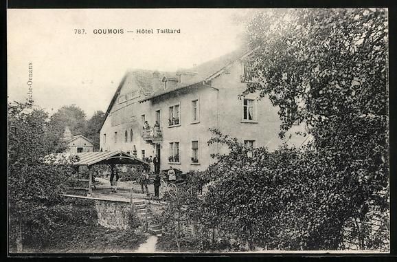 Cartoline postali: AK Goumois, Hotel Taillard – Usato da Berlin venduto da bartko-reher