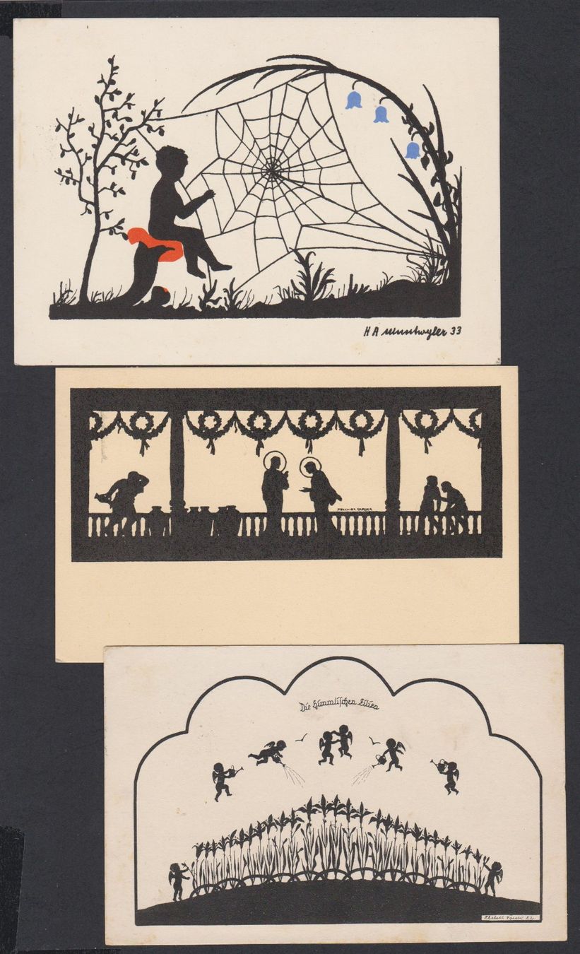 Cartoline postali: 13 alte Ansichtskarten  :    Schattenfiguren - Motive – Usato da Vitznau venduto da Ropaku 3