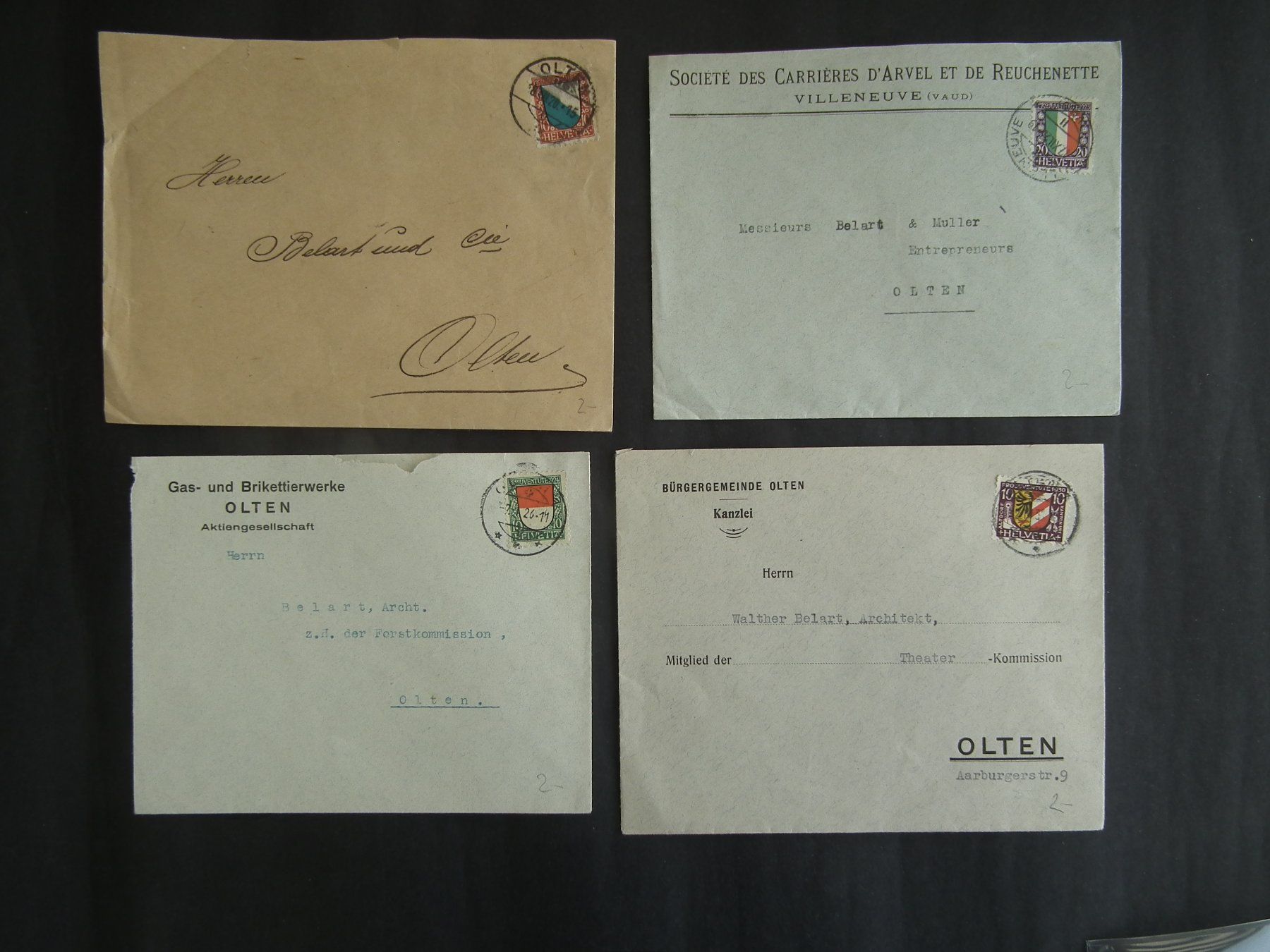 Tutti i francobolli: Pro Juventute Bedarfsbriefe Diverse 20 Stück – Usato da Kriens venduto da WULLU99 8