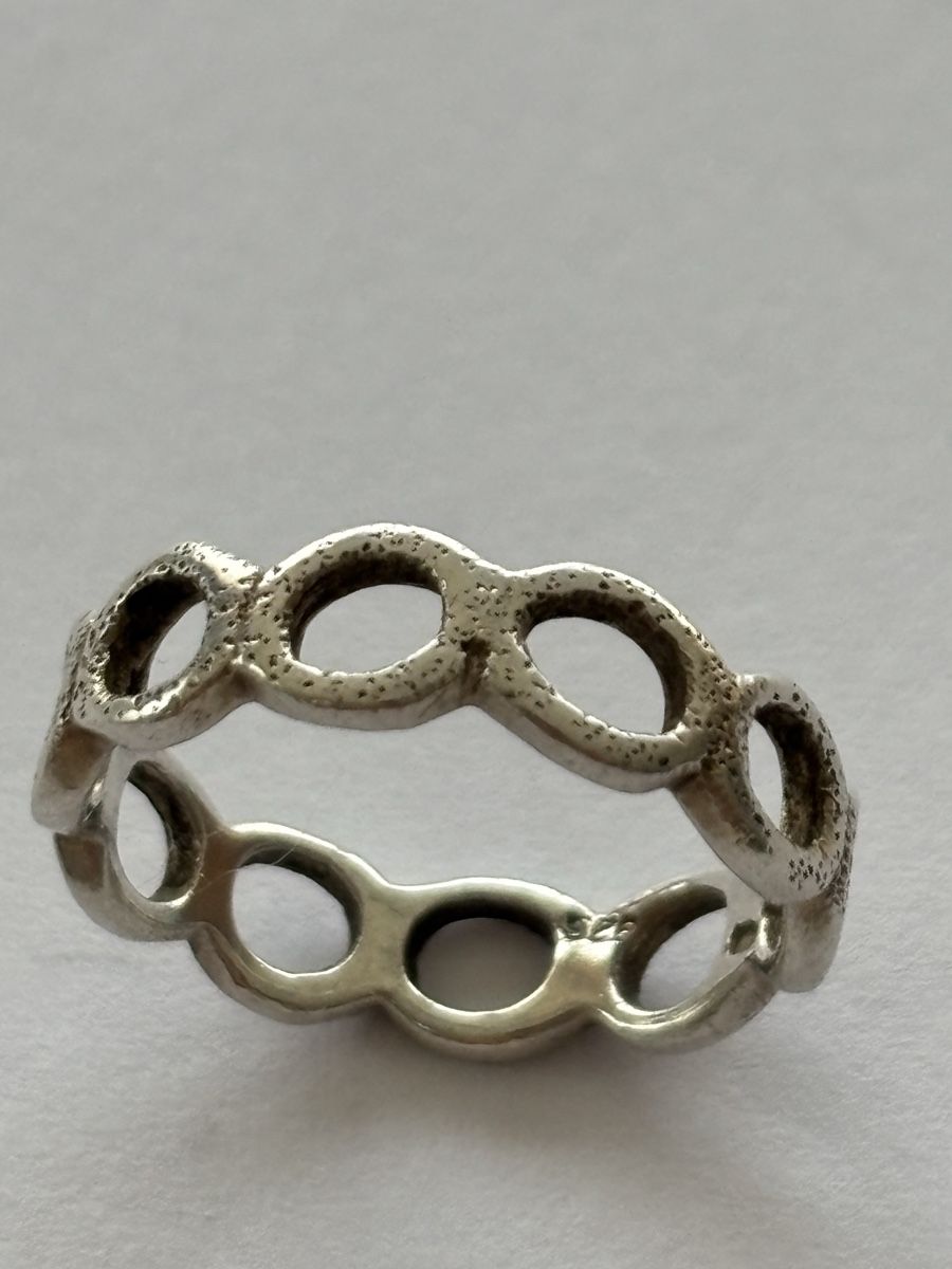 Ringe: Silberring 925 mit Kreis-Muster  – Gebraucht aus Langnau am Albis von flusspflege 1