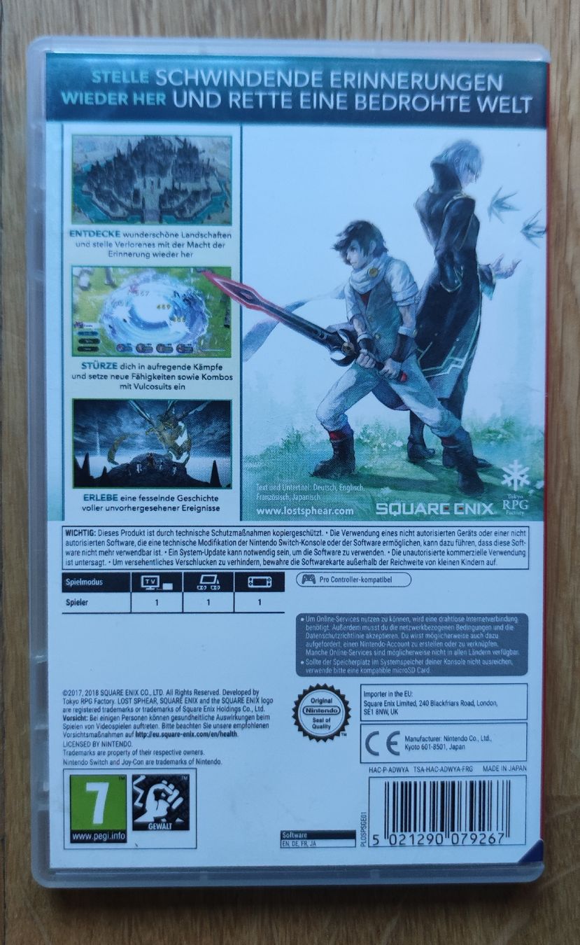 Spiele: Lost Sphear | Nintendo Switch  – Gebraucht aus Langnau am Albis von lew_k2bg 1