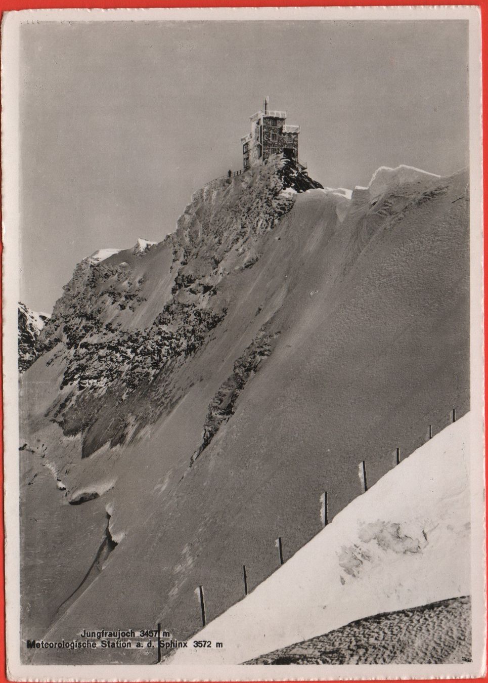 Cartoline postali: JUNGFRAUJOCH Meteorologische Station – Nuovo (secondo la descrizione) da Jona venduto da philajona