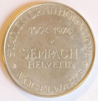 Vogelwarte Sempach 1924 - 1974 Silbermedaille - ab 1 Fr.
