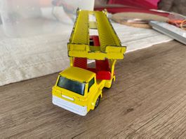 Corgi Juniors Autotransporter Ford D Series gelb rot