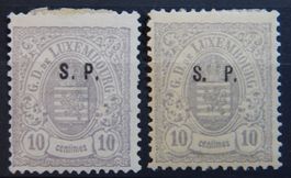 Luxemburg Dienst Kat. 30 I & II * 1881/84 sign. Kat. 740 Eur