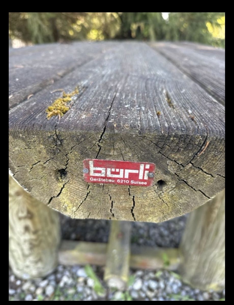 Set di tavolo e panche: Holzbankgarnitur – Usato da Uesslingen venduto da ni87 1