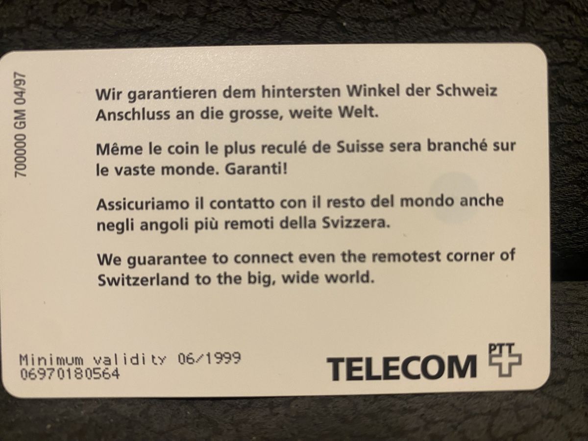 Schede telefoniche: Taxcard GM2 06/1999 – Usato da Lausanne venduto da babacard10 1
