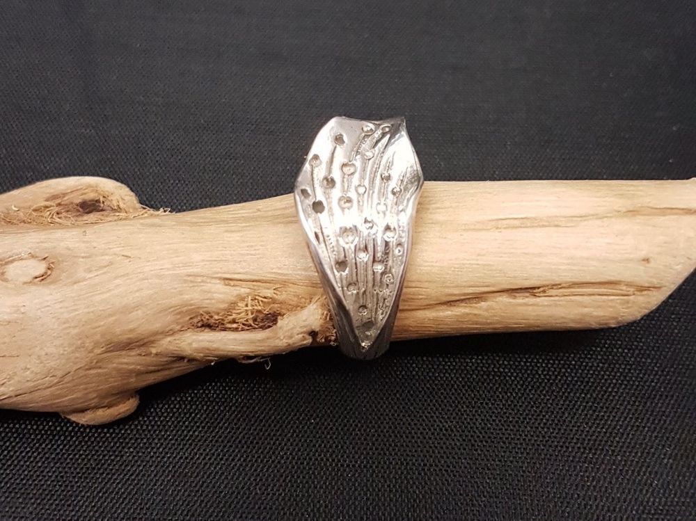 Anelli: Silberring 925 gest. Blattform Gr. 53/54 – Usato da Subingen venduto da Riccardina 1