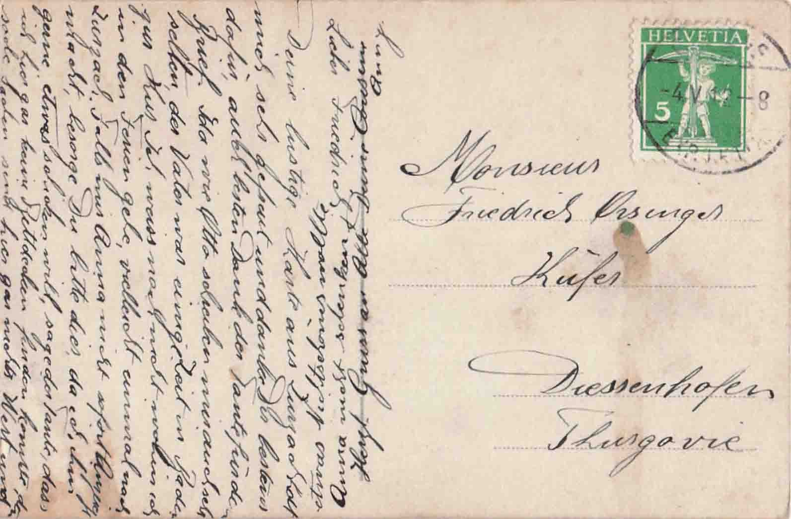 Cartoline postali: AK Trompeter von Säckingen 1912 – Usato da Goldau venduto da Balkonia09 1