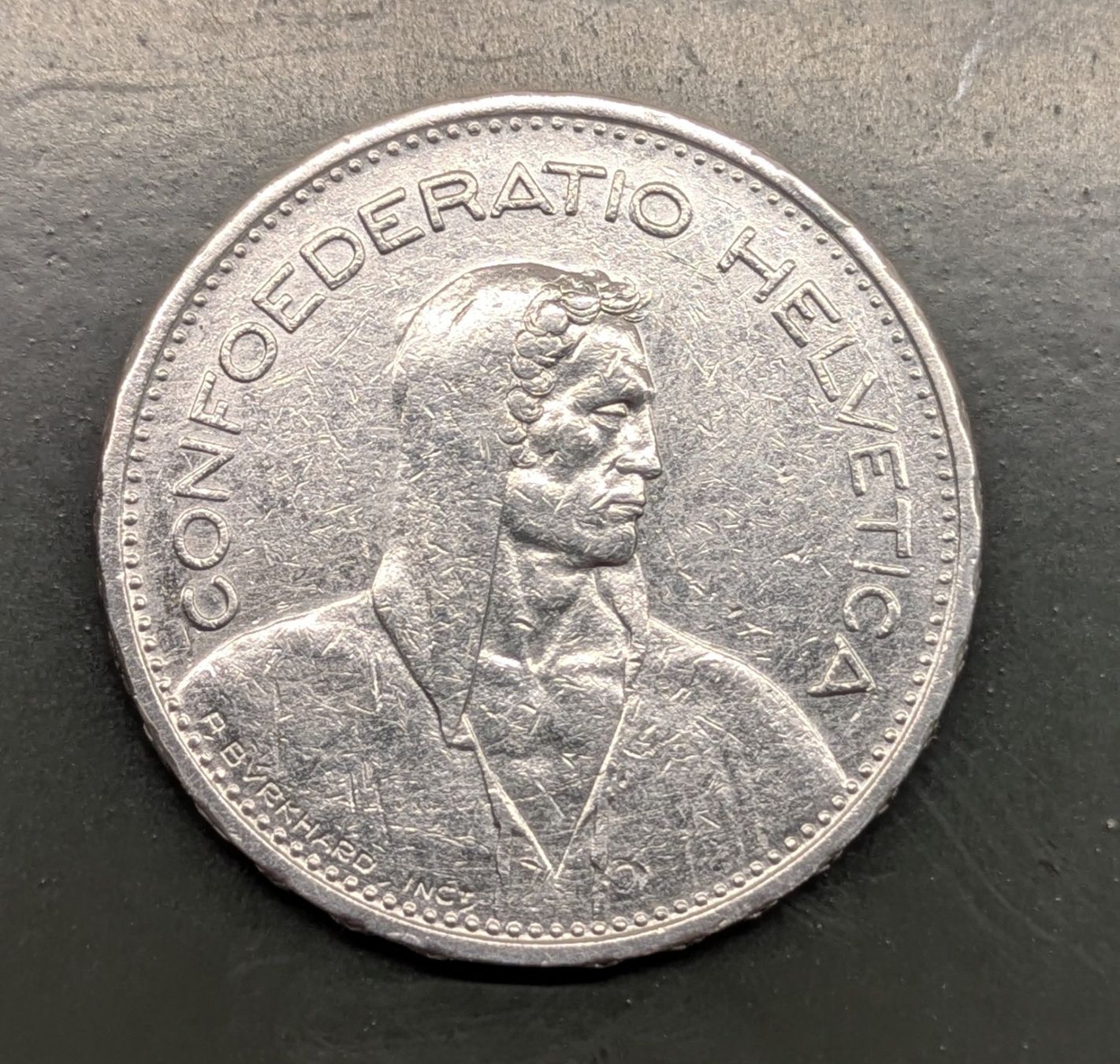 Tutti le monete: 5 Fr. CH 1931 Silber – Usato da Zetzwil venduto da Spitz70 1