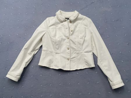 Jeansjacke weiss von Comma Gr. 44 NEU, ungetragen