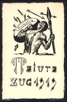 Zug, Matura 1919, Krieger wehrt Pfeile a