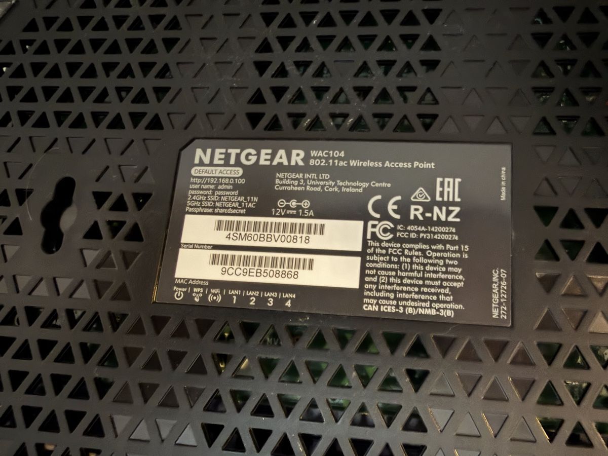 Netgear Modem & Router: Netgear WAC104 Wireless Access Point 802.11ac gebraucht – Usato da Küsnacht ZH venduto da olgig 2