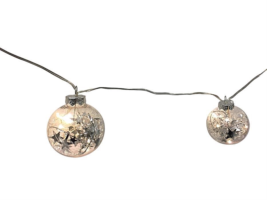 Ghirlande e barre luminose: Lichterkette 10 Led Christbaumkugeln – Nuovo e nell'imballaggio originale da Wettingen venduto da Swala 2