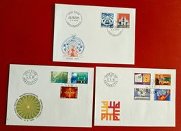 WERBE II 642 -644 PTT 645 -648 EUROPA 846 847 FDC 1980 1993