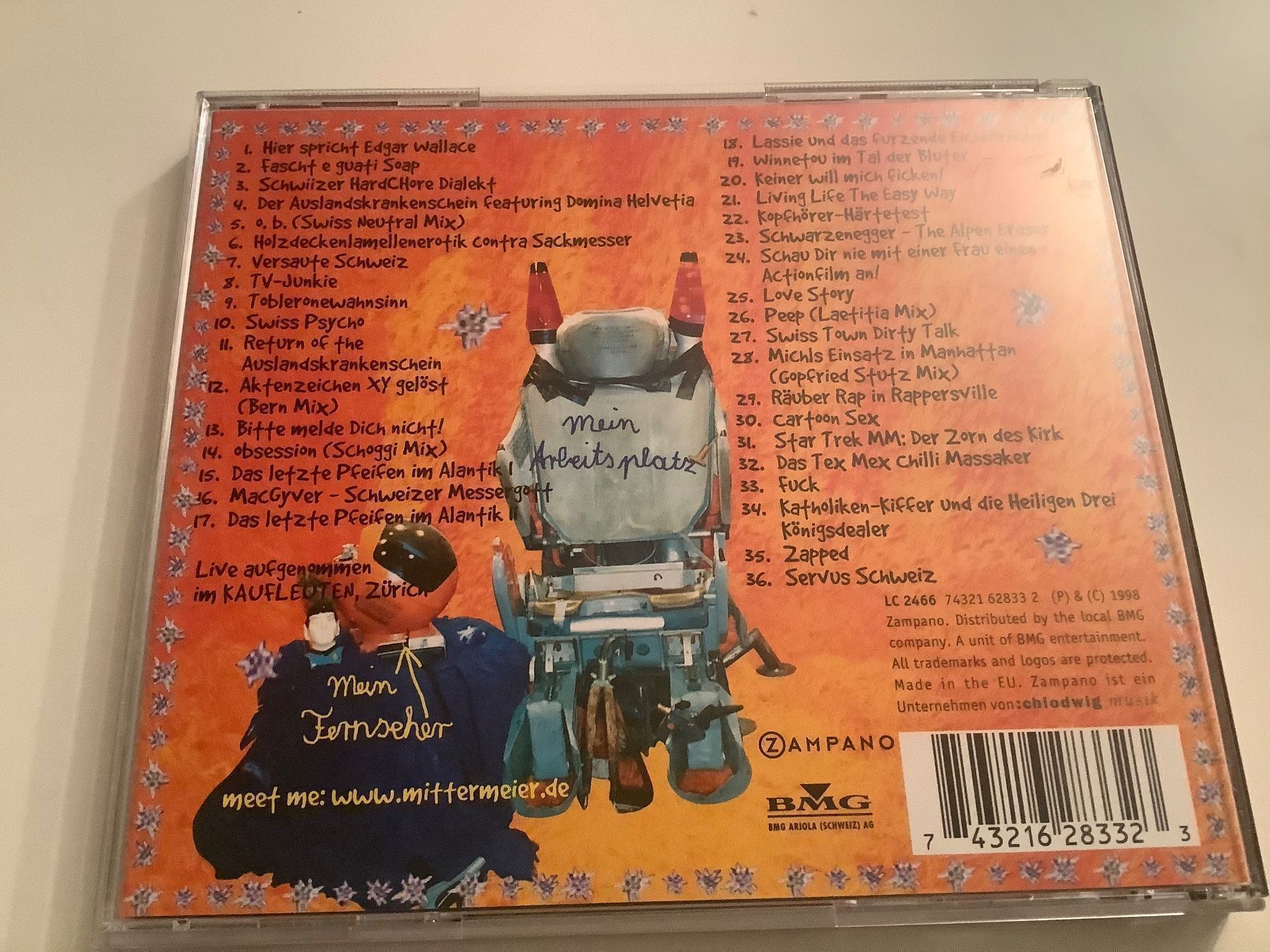 CD: Michael Mittermeier ist Zapped / 1998 – Usato da Dübendorf venduto da Shreck 1