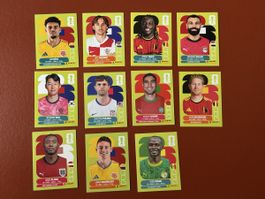 STARSPIELER - Panini WM 2026 - DeBruyne, Hakimi, Salah, Doku