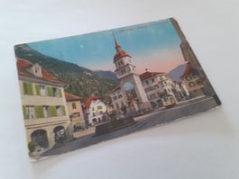 ALTDORF - DORFPLATZ mit TELL DENKMAL - 1928