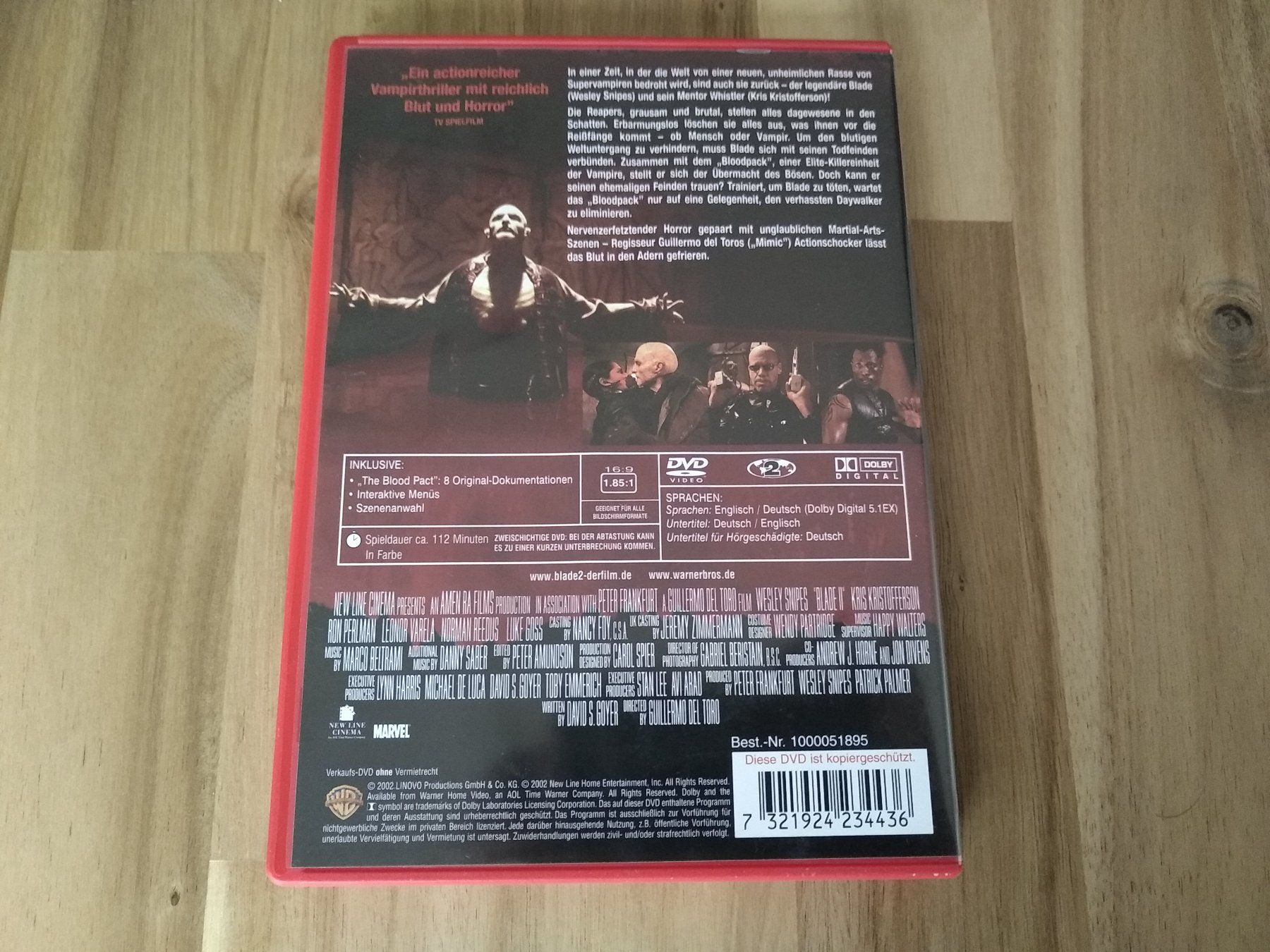 Tutti i DVDs: Blade II – Usato da Olten venduto da prusik02 2