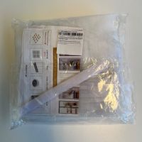 Fliegengitter für Balkontür 80 × 220 cm Weiss | Neu