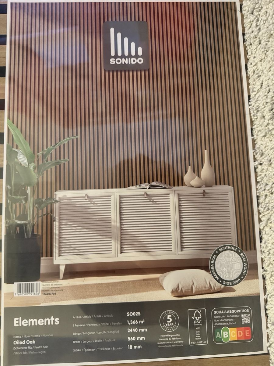 Sonstiges Zubehör: 1x SONIDO Akustikpaneele Oak, Neu & Originalverpackt – Neu und originalverpackt aus Zofingen von SaraMay