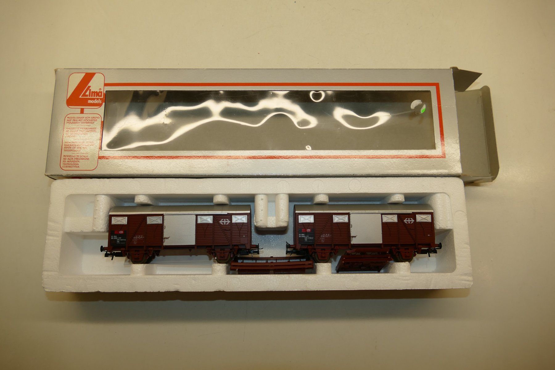 Lima Modellini di ferrovie: Lima H0: 2xSBB Güterwagen – Nuovo (secondo la descrizione) da Niederhasli venduto da Flash32
