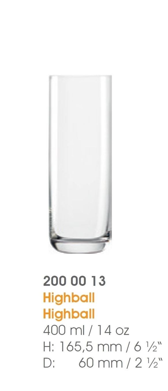 Bicchieri: Glas, CLL, 6x  Highballgläser, 400 ml – Nuovo e nell'imballaggio originale da Wettingen venduto da kochshop 1