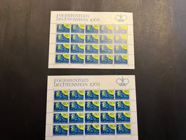 Liechtenstein 2 Kleinbogen 1968 Ersttag und ** (151)