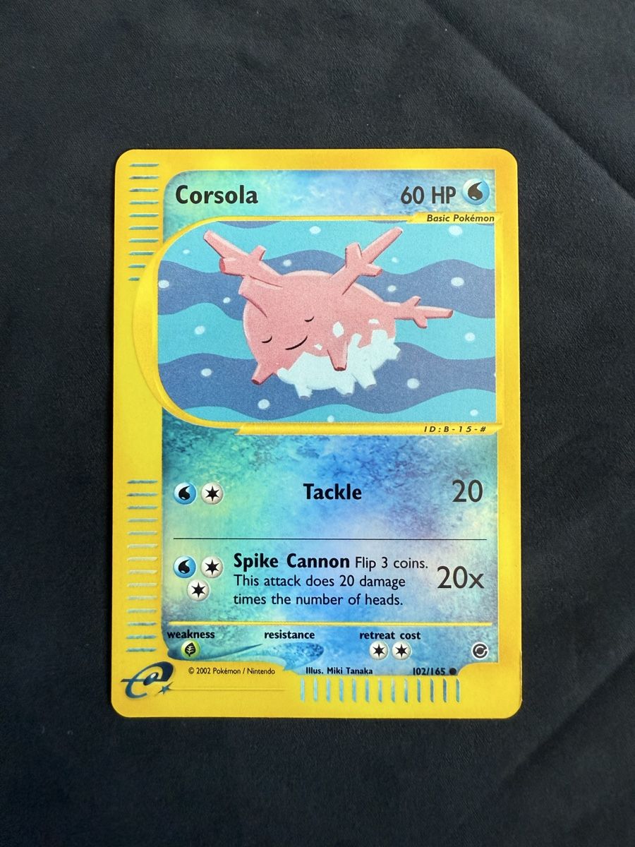 Pokémon Carte collezionabili: Reverse holo Corsola Pokémon Expedition - 102/145 – Nuovo (secondo la descrizione) da Winterthur venduto da SiddyPokemon