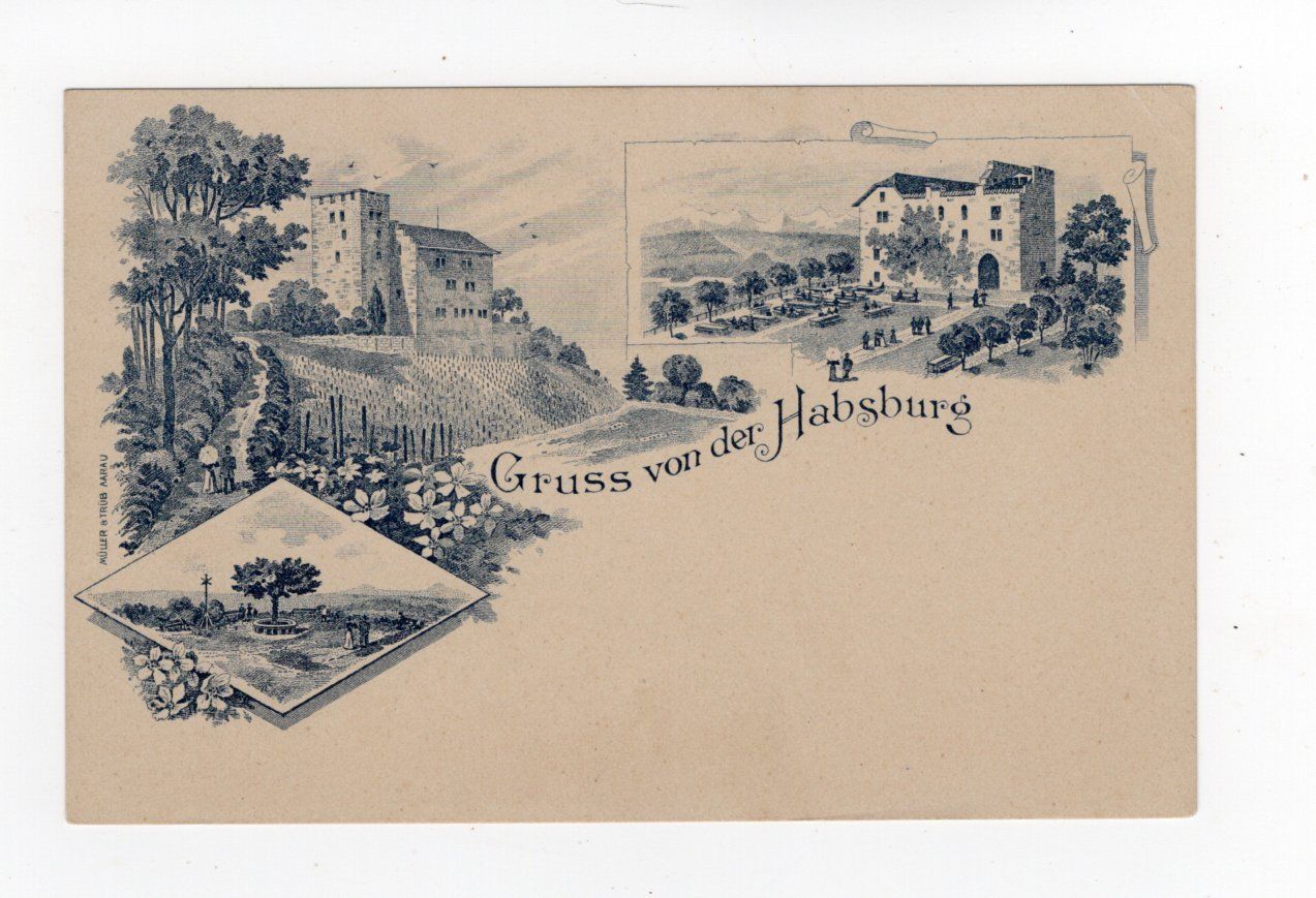 Cartoline postali: Habsburg Litho – Usato da Rapperswil SG venduto da INTELVI
