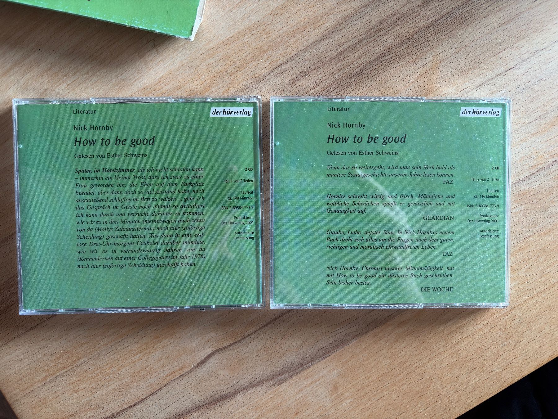 Audiolibri: Nick Hornby: How to be good – Usato da Hombrechtikon venduto da Dokmasa 1